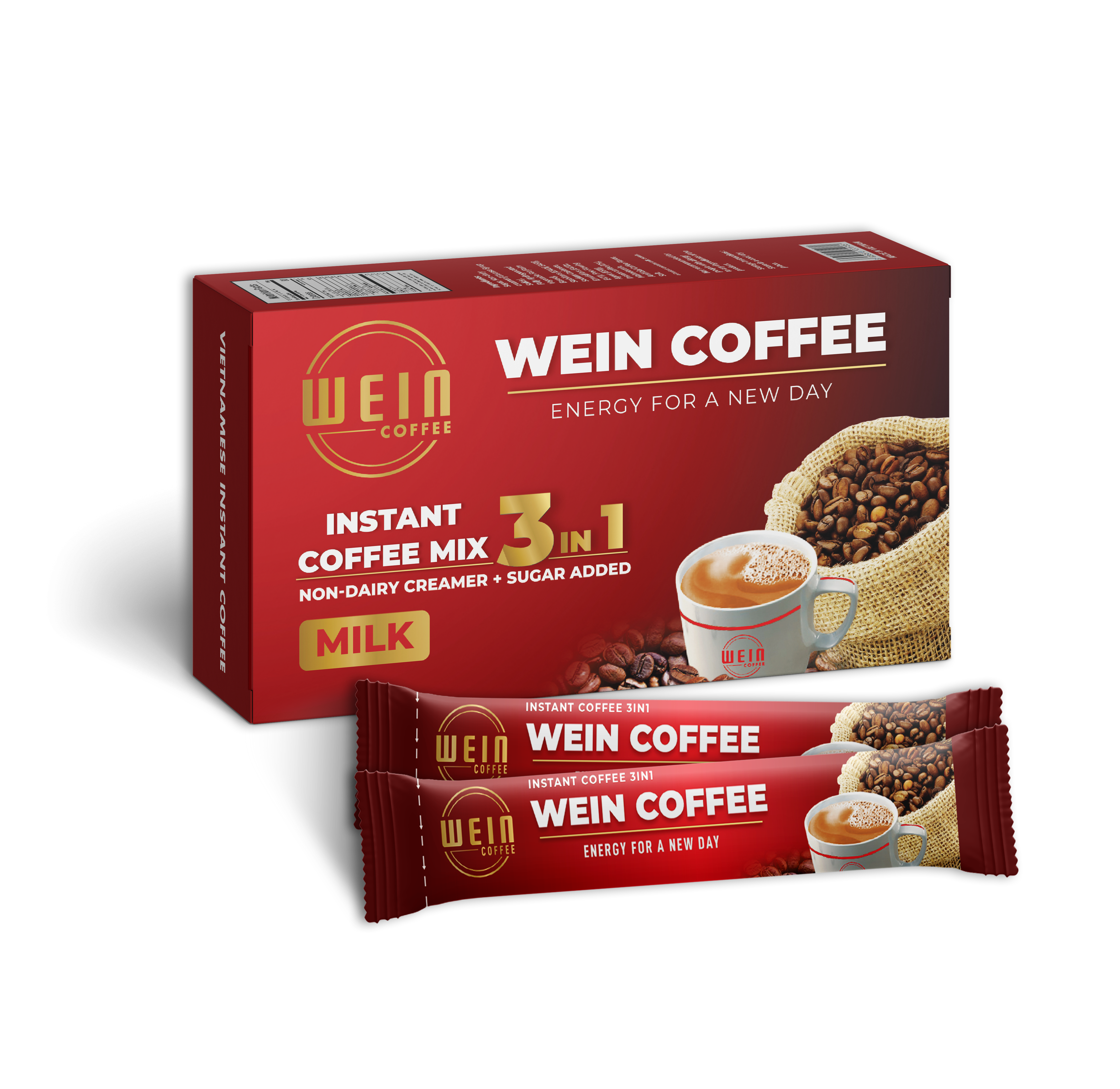 WEIN COFFEE 3 IN 1 - CAFÉ SỮA 3 IN 1 - 10 GÓI